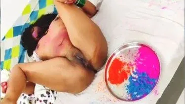 Couple’s hard sex after Holi in XnXX MMS